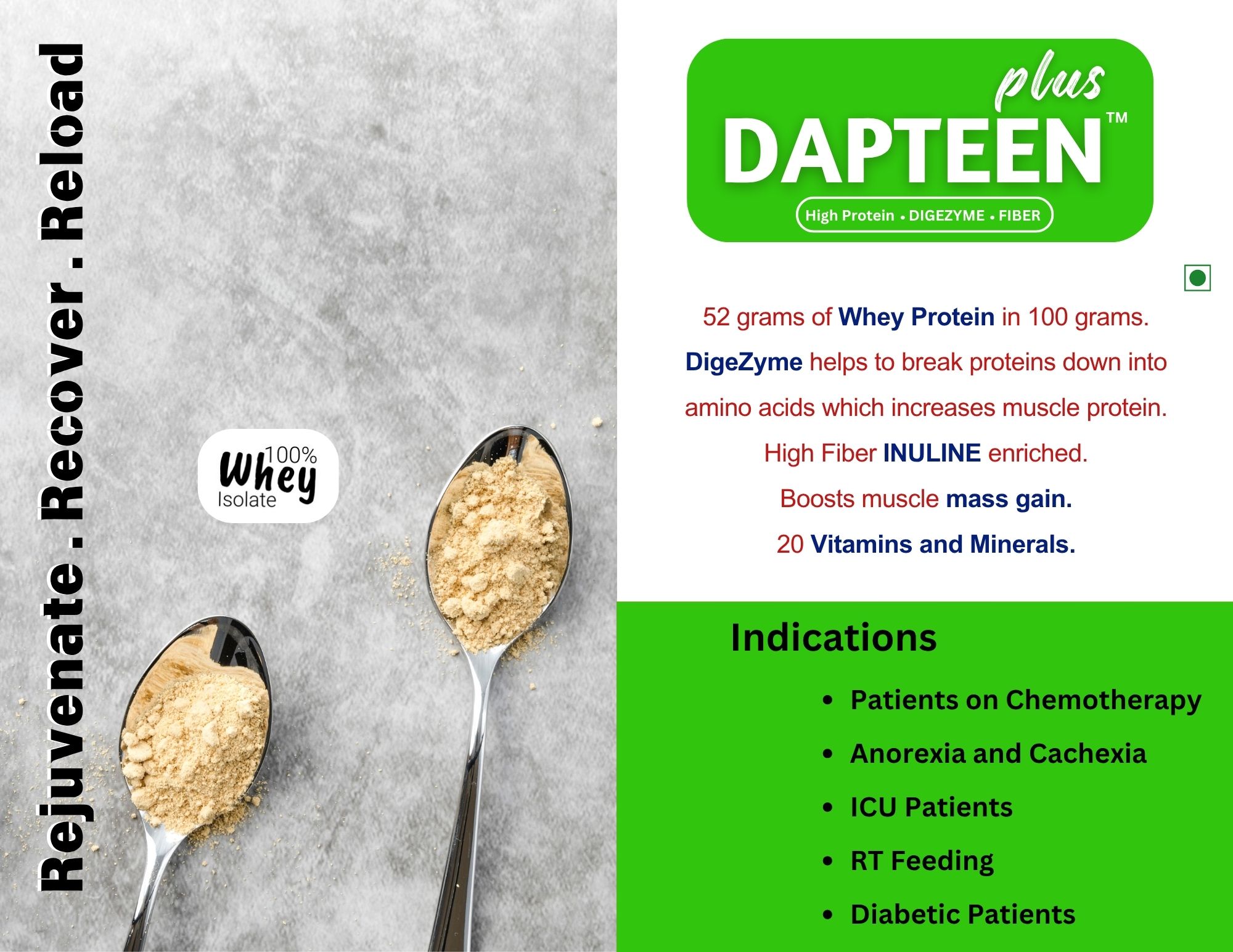 Dapteen Plus 200gm Protein powder